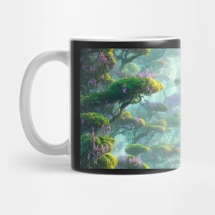 Seamless Jungle Plants Texture Patterns XV Mug